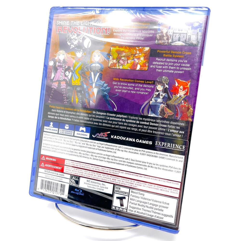 Demon Gaze II NIS America PS4 Sony PlayStation 4 Anime Dungeon Factory Sealed - Picture 2 of 3